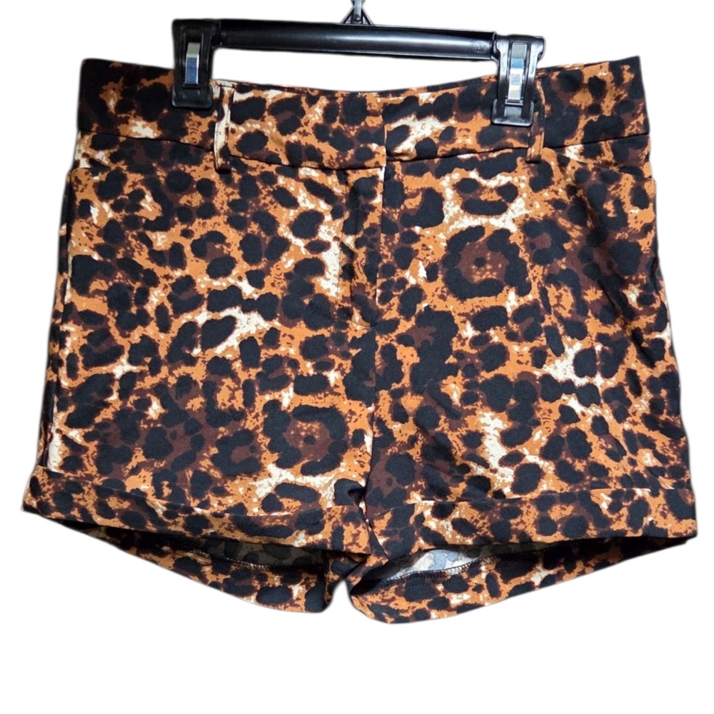 Y2K My Michelle Leopard Print Shorts